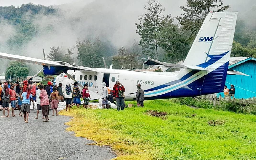 Ilustrasi berita Papua: Breakingnews - Terbang dari Timika, Pesawat SAM Air Alami Kecelakaan di Beoga