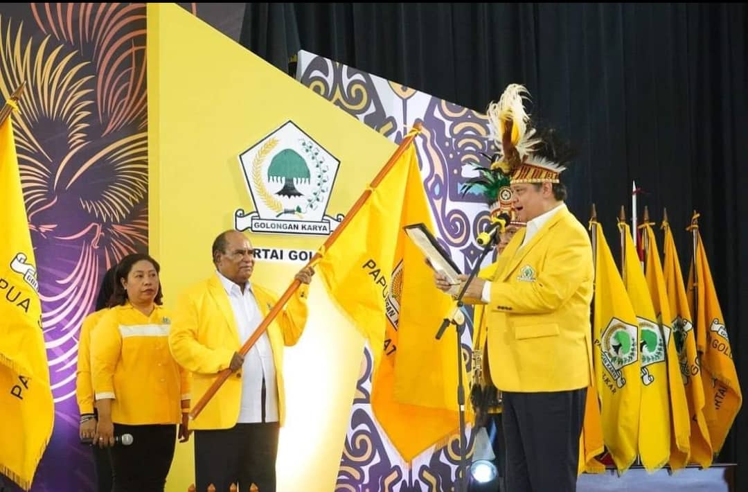 Ilustrasi berita Nasional: Airlangga Targetkan Golkar Raih 8 Kursi DPR RI dan 299 Kursi DPRD se-Tanah Papua