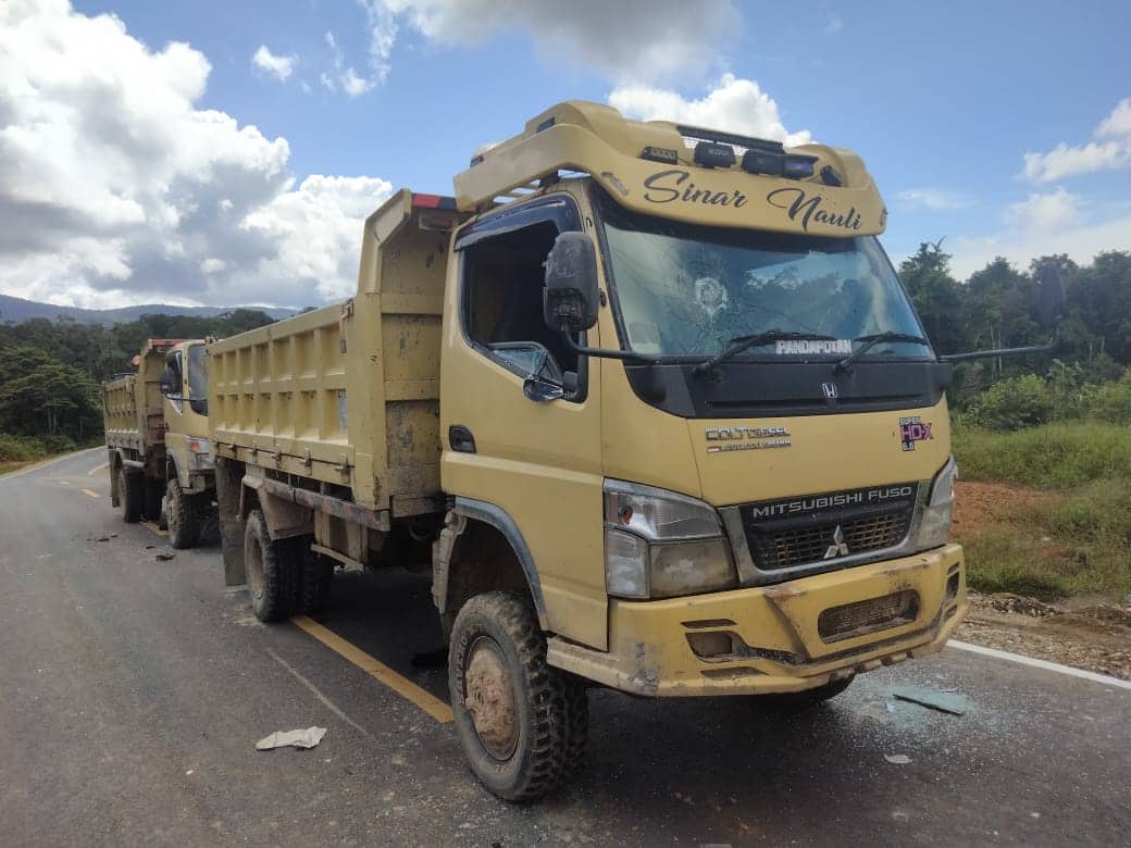 Ilustrasi berita Papua: Tabrak Anjing, Massa Rusak Truck di Distrik Benawa, Kabupaten Yalimo