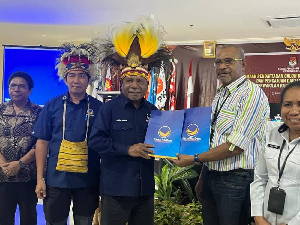 Ilustrasi berita PEMILU 2024: Jadi Parpol Ketiga Mendaftar ke KPU, Partai NasDem Papua Siap Menangkan Pemilu 2024