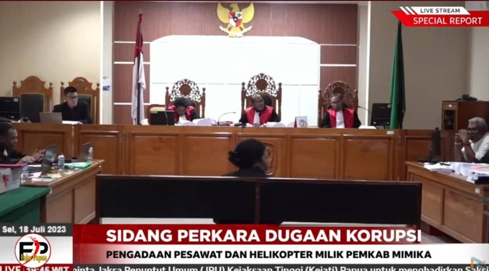 Ilustrasi berita Mimika: Sidang Dugaan Korupsi Pesawat - Helikopter Pemda Mimika, Saksi dari Airbus Patahkan Keterangan "Tiga Srikandi"