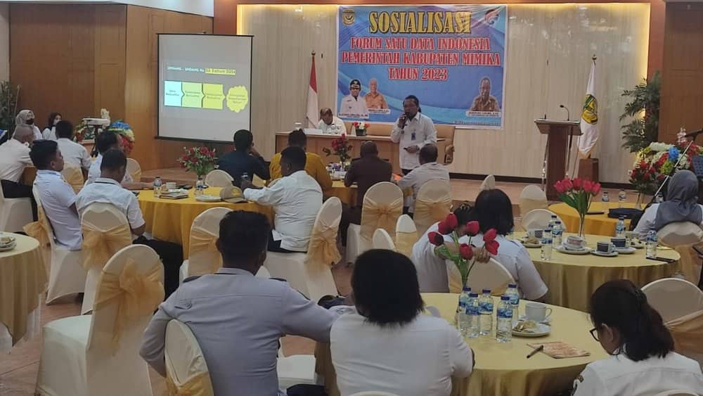 Ilustrasi berita Mimika: Diskominfo Gelar Sosialisasi Satu Data Indonesia, Asisten III : Dengan Data Akurat Pelaku Bisnis Dapat Mengetahui Potensi Mimika