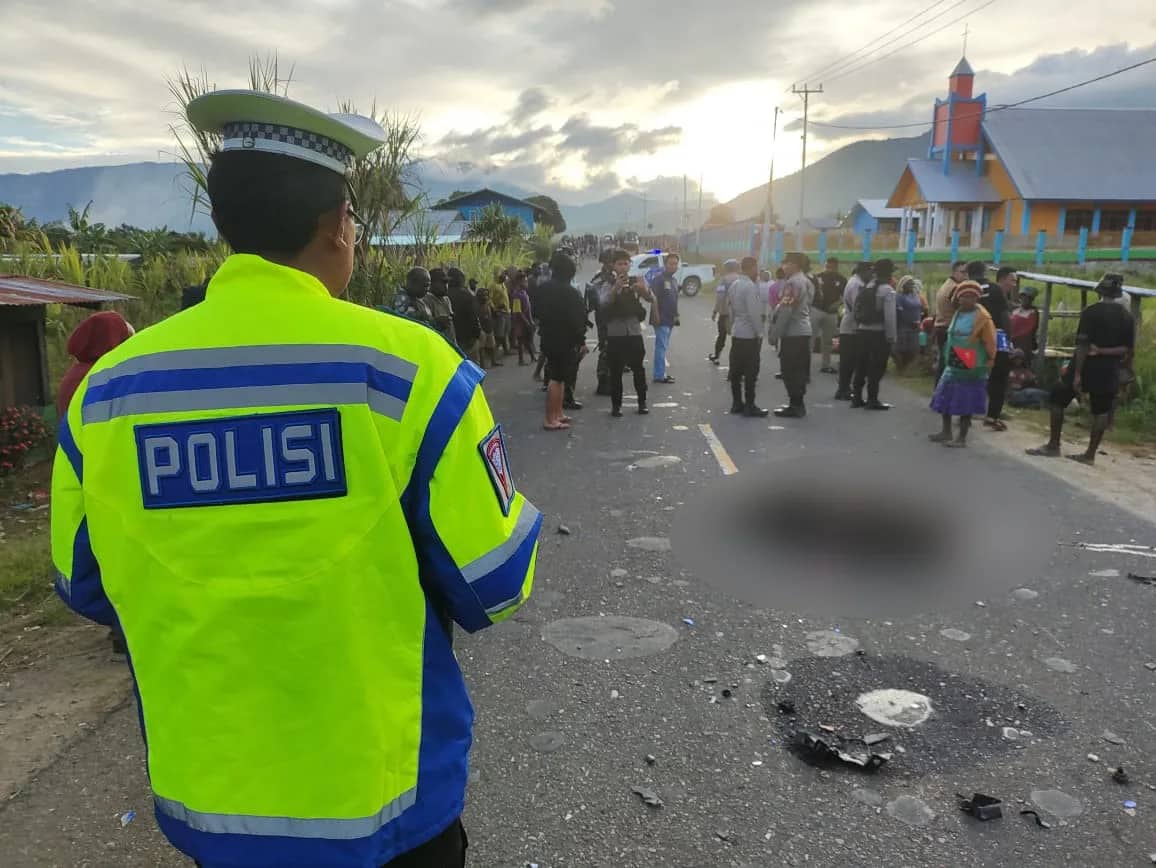 Ilustrasi berita Papua: Polisi Tangani Kasus Kecelakaan yang Menewaskan Dua Warga di Jalan Trans Nabire