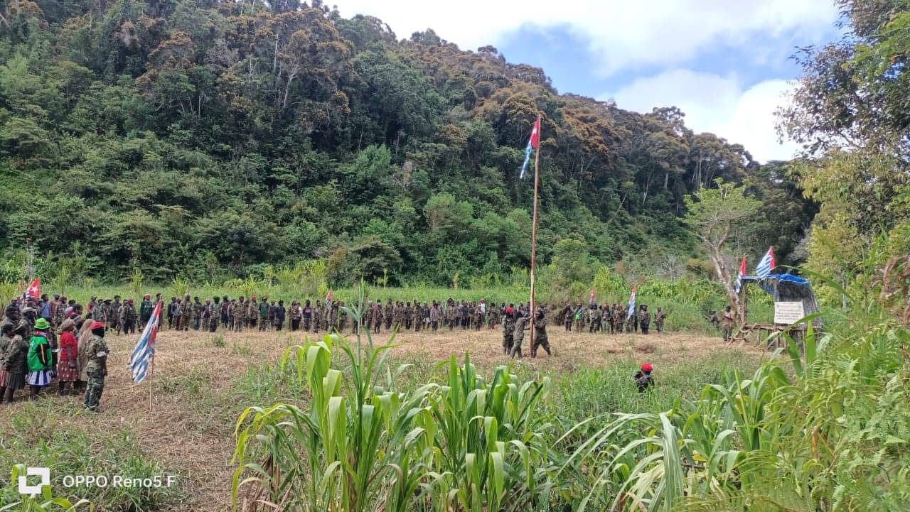 Ilustrasi berita Papua: Bendera Bintang Kejora Berkibar di Markas TPNPB Kodap Noukai Deiyai