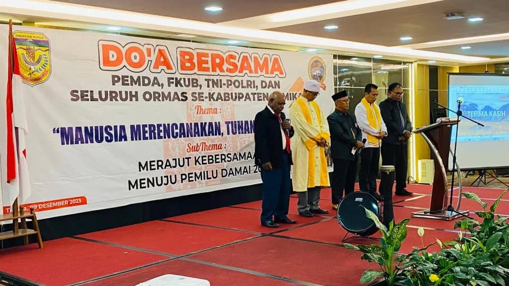 Ilustrasi berita Mimika: Jelang Pemilu 2024, FKUB Gelar Doa Bersama untuk Kedamaian Mimika serta Tolak Money Politic