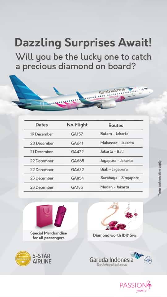 Ilustrasi berita Nasional: Terbang Dengan Garuda Indonesia Dapat Diamond dan Emas