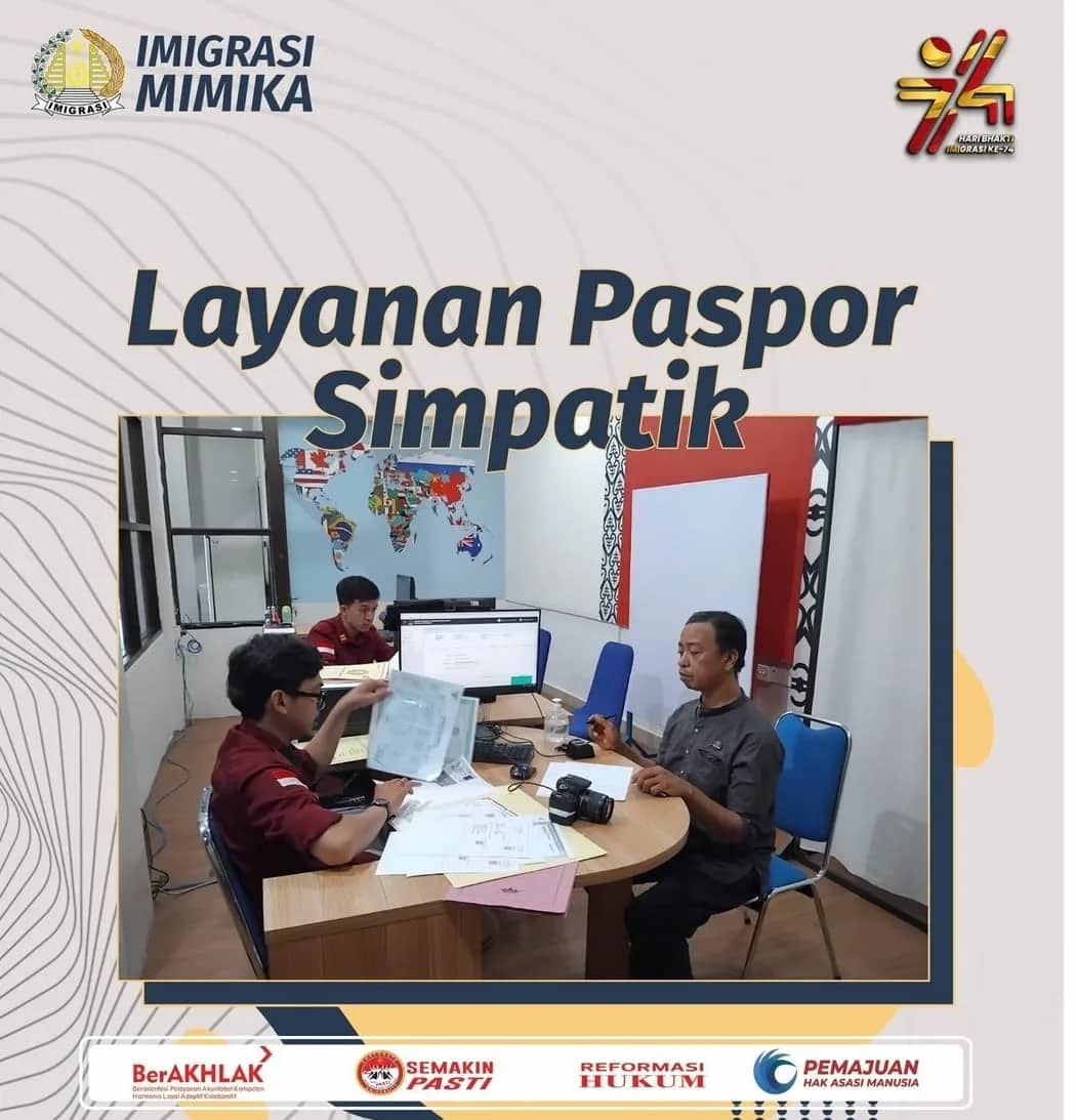 Ilustrasi berita Mimika: Terbitkan 3.614 Paspor, Selama Tahun 2023 Kantor Imigrasi Timika Sumbang Penerimaan Negara Rp 1,6 Miliar