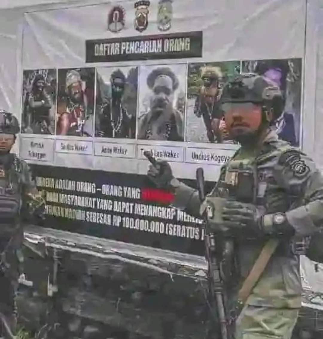 Ilustrasi berita Papua: OPM Umumkan Wilayah Papua Tengah Jadi Zona Perang, Sebby Sambom Klaim TNI-Polri Mobilisasi Pasukan