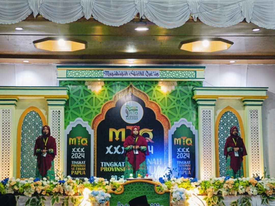 Ilustrasi berita Mimika: Hasil Perlombaan MTQ XXX se-Tanah Papua di Mimika Diumumkan Saat Seremoni Penutupan, Hari Pertama Berjalan Lancar