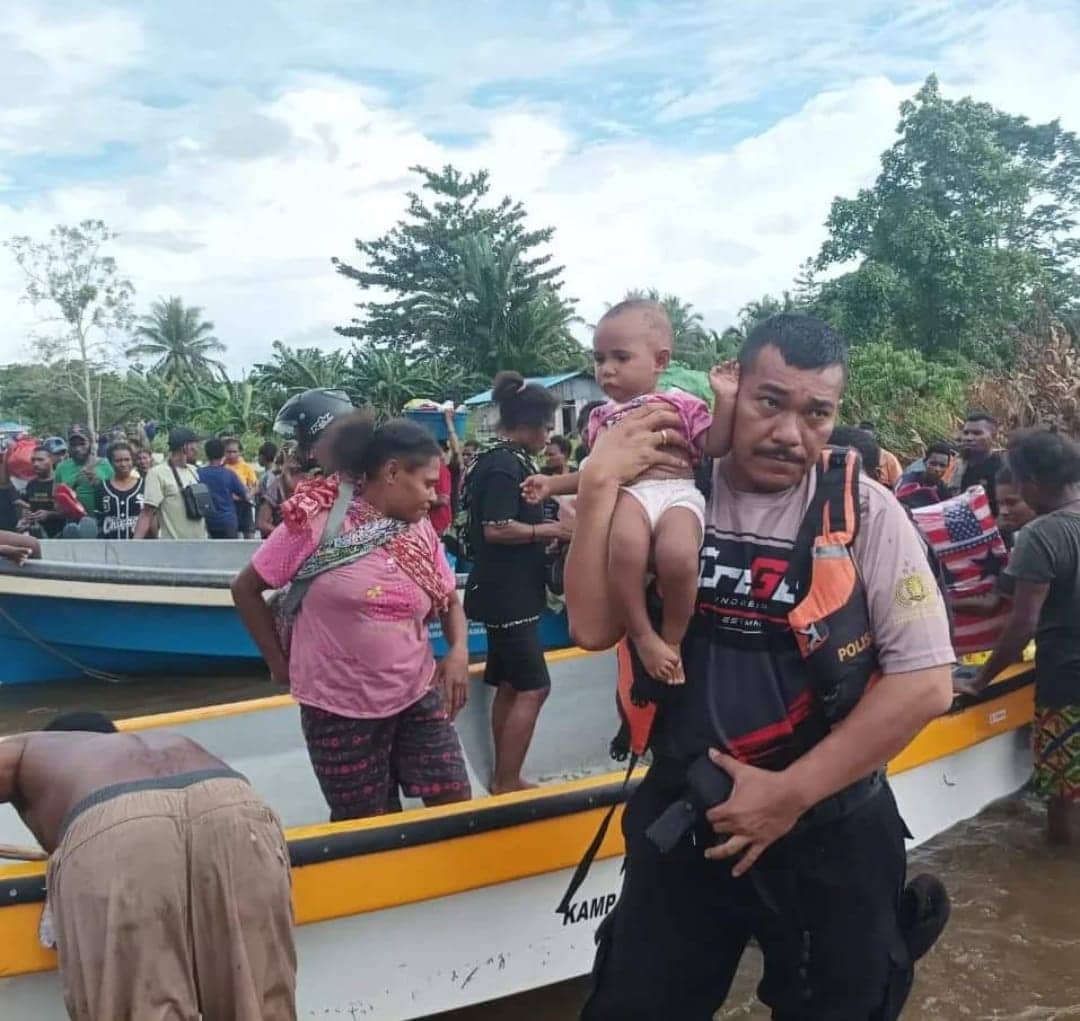 Ilustrasi berita Papua: Wilayah Sarmi Terendam Banjir, BPDAS Mamberamo Terjunkan Tim Mitigasi, BPBD Catat 560 KK Mengungsi