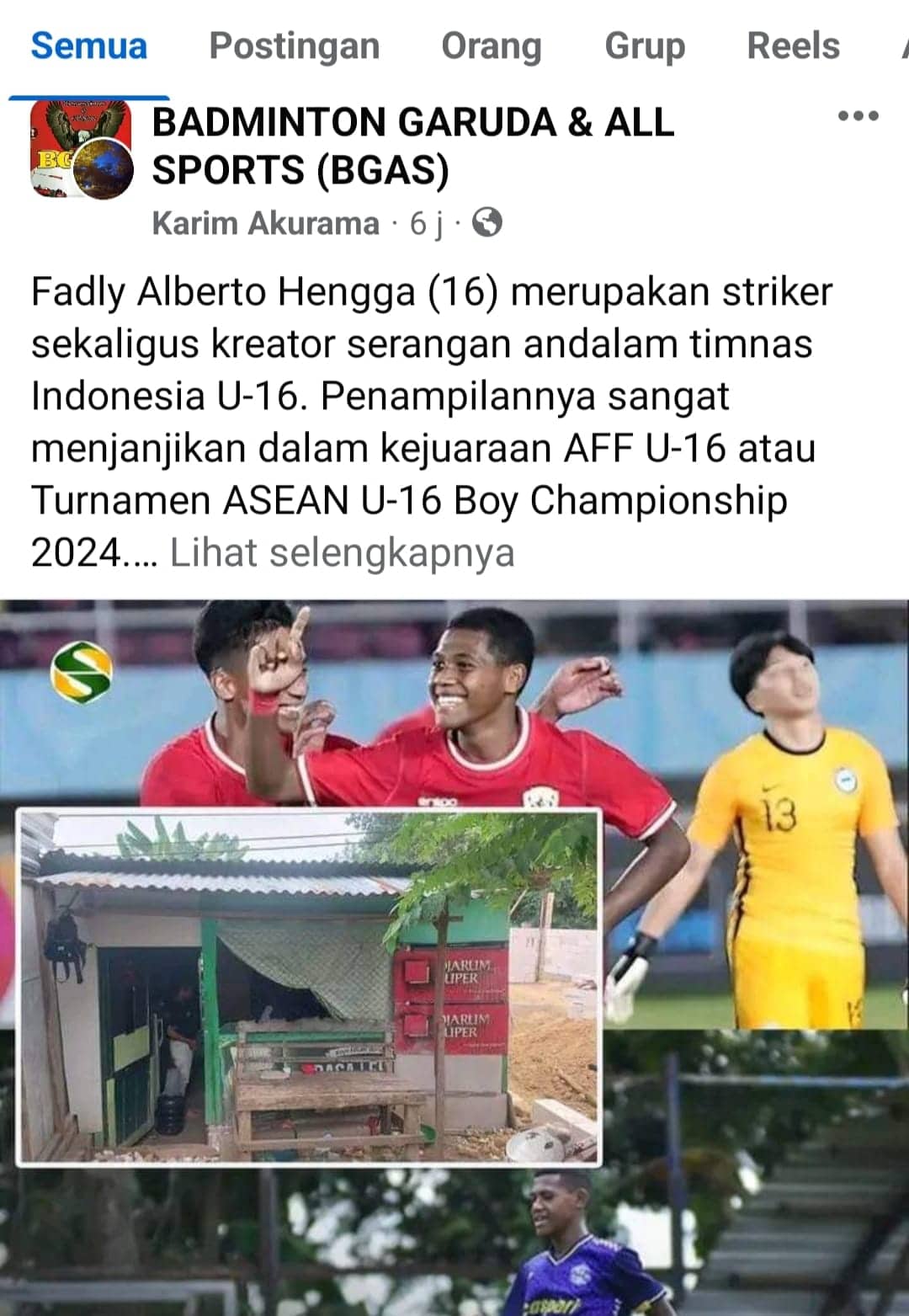 Ilustrasi berita Nasional: Fadly Alberto Hengga, Striker Timnas U-16 Kelahiran Timika yang Tinggal di Gubuk Bersama Ibu dan Adiknya