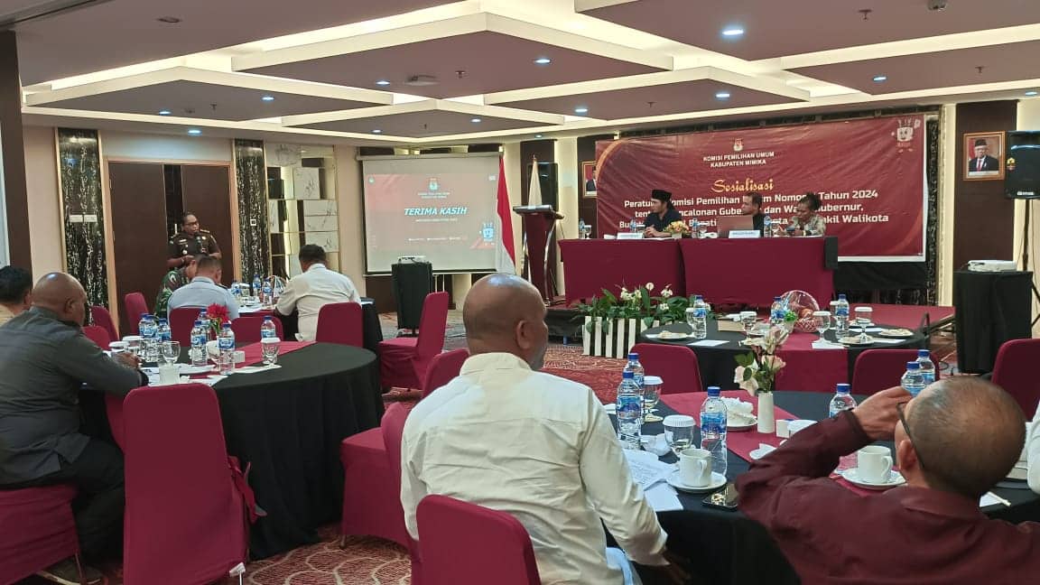 Ilustrasi berita Mimika: Timbulkan Multi Tafsir Terkait Syarat Cakada di Pilkada 2024, KPU Mimika Sosialisasi PKPU Nomor 8 Tahun 2024