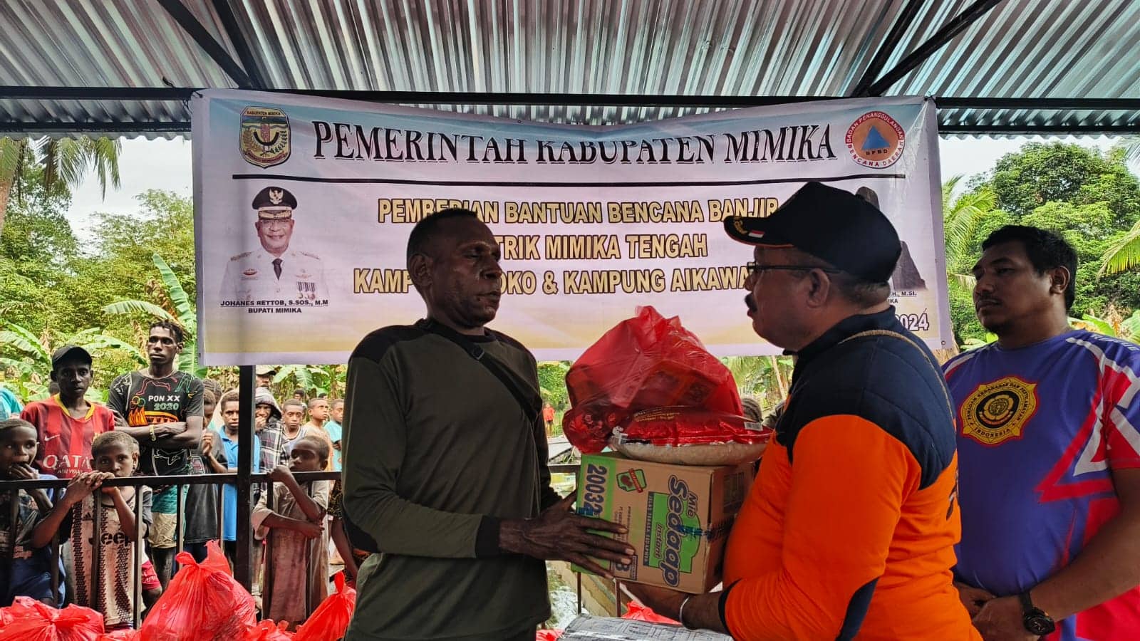 Ilustrasi berita Mimika: BPBD Mimika Salurkan Bantuan Kepada Korban Banjir di Kampung Mioko dan Aikawapuka, Distrik Mimika Tengah