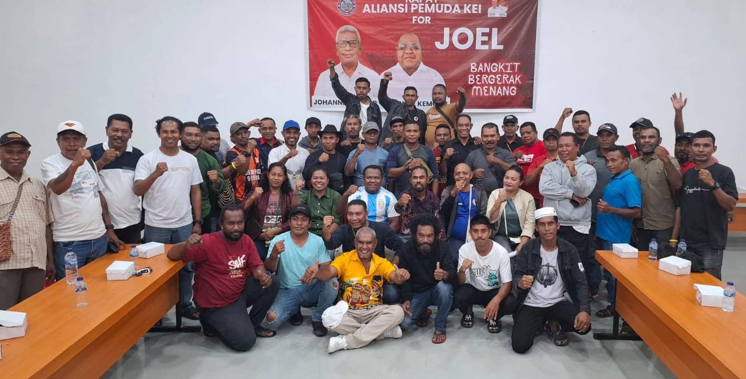 Ilustrasi berita Mimika: Punya Rekam Jejak Positif, Aliansi Pemuda Kei Mimika Resmi Dukung JOEL di Pilkada 2024, Yosep : Bukan Hanya Janji Tapi Sudah Membuktikan