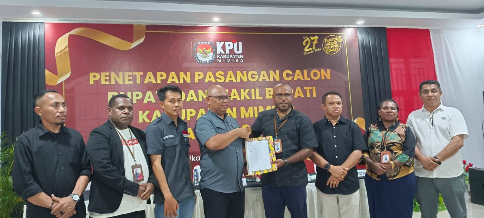 Ilustrasi berita Mimika: Tiga Paslon Resmi Ikut Pilkada Mimika 2024