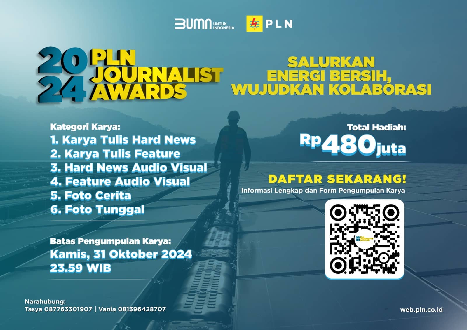 Ilustrasi berita Nasional: PLN Gelar Journalist Award 2024, Pendaftaran Tinggal Sebulan Lagi, Kirimkan Karya Jurnalistik Terbaikmu!