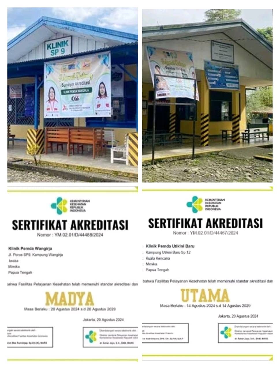 Ilustrasi berita BERITA UTAMA: Dua Klinik Kolaborasi Pemda Mimika dan PTFI Raih Akreditasi Madya dari Kemenkes RI