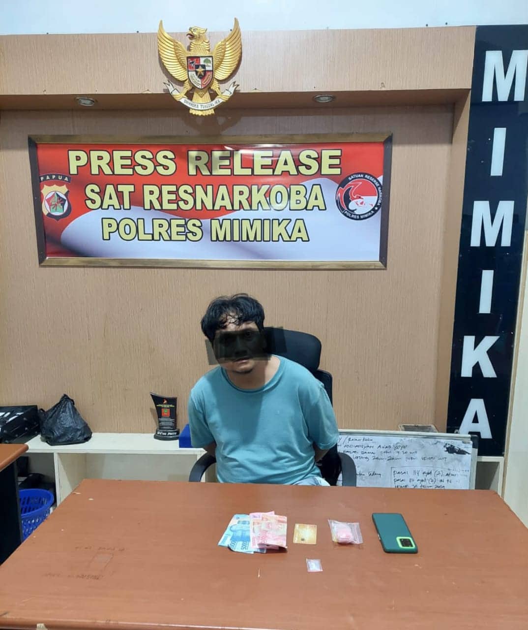 Ilustrasi berita Mimika: Dinihari Tadi, Polres Mimika Tangkap Pengedar Shabu di Penginapan Alia 1 Jalan Kartini Timika