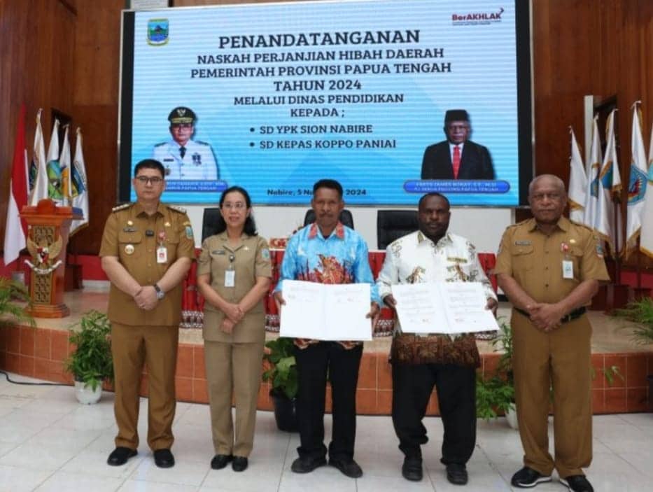 Ilustrasi berita JAYAPURA: Dua Yayasan Pendidikan Terima Hibah Pembangunan Sekolah dari Pemprov Papua Tengah