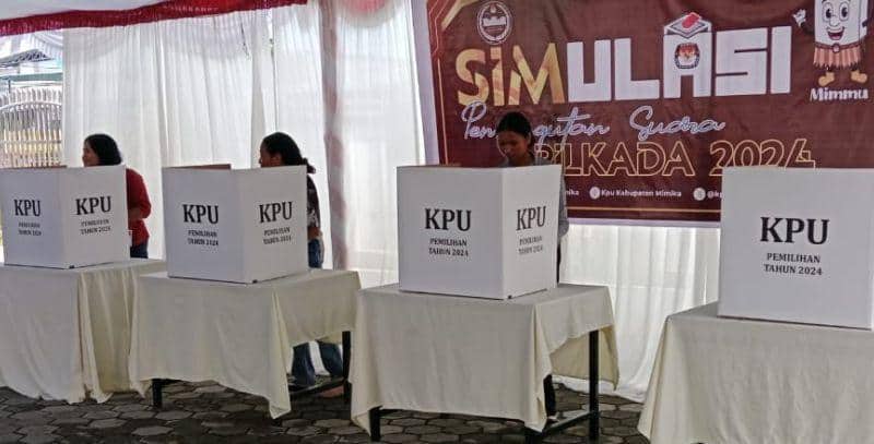 Ilustrasi berita Mimika: KPU Mimika Gelar Simulasi untuk Bantu Pemilih Tentang Alur Pencoblosan