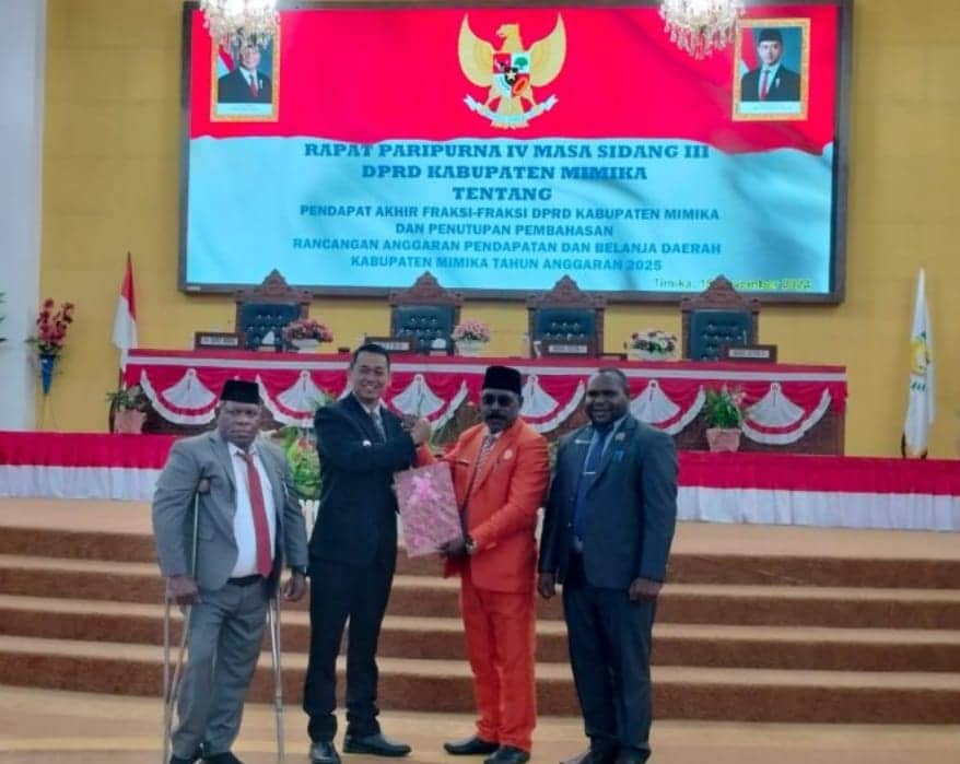 Ilustrasi berita BERITA UTAMA: APBD Mimika Tahun 2025 Ditetapkan Rp 6,3 Triliun, Pj. Bupati Valentinus: Semoga Bermanfaat Bagi Rakyat