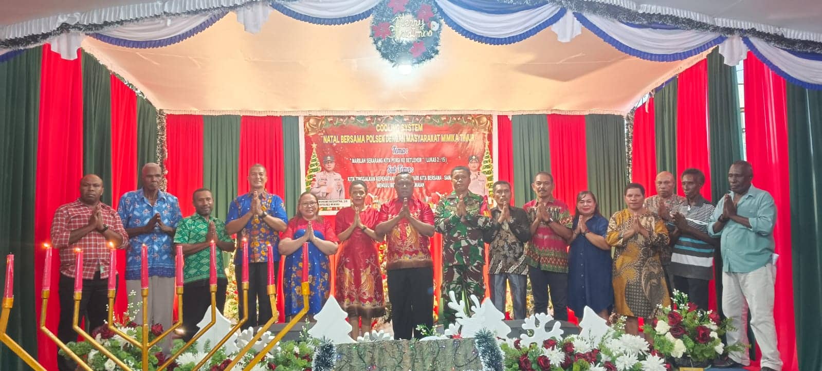 Ilustrasi berita Mimika: Rekonsiliasi Pasca Pilkada Lewat Agenda Cooling System, Jajaran Polsek Mimika Timur Gelar Natal Bersama Masyarakat