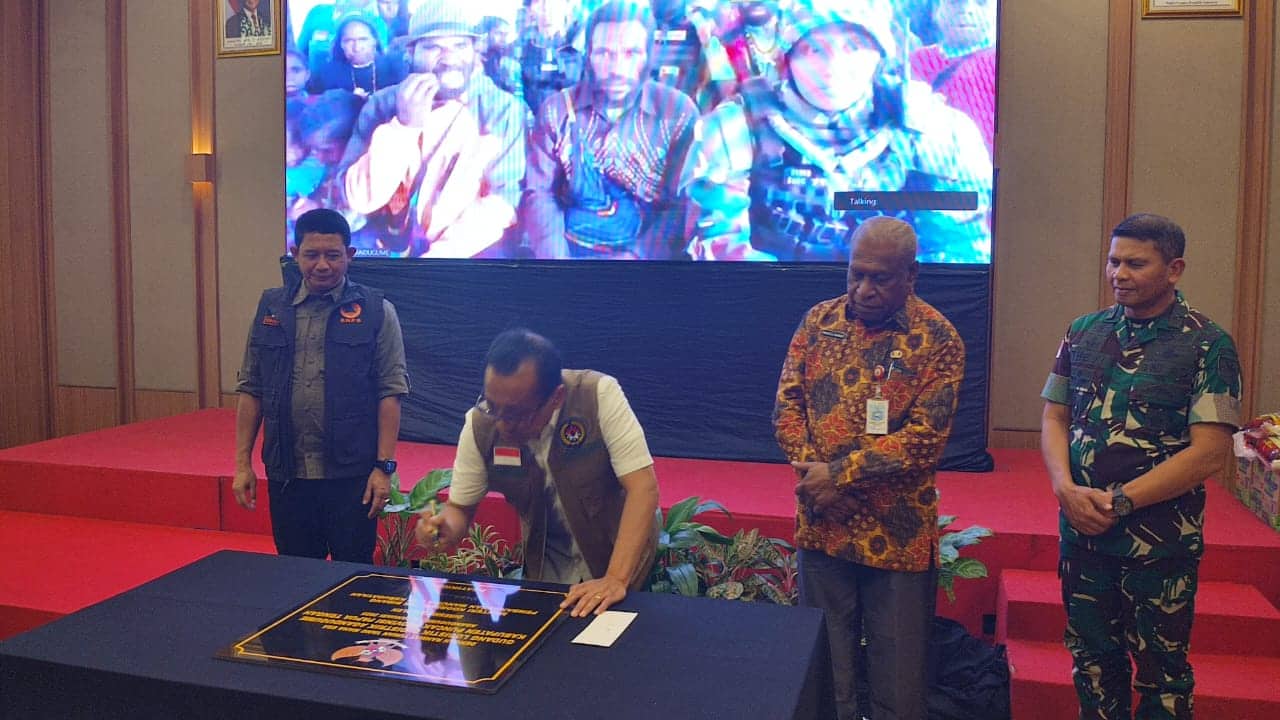 Ilustrasi berita Mimika: Berkunjung ke Timika, Menko PMK Resmikan Gudang Logistik yang Dibangun BNPB RI di Kabupaten Puncak