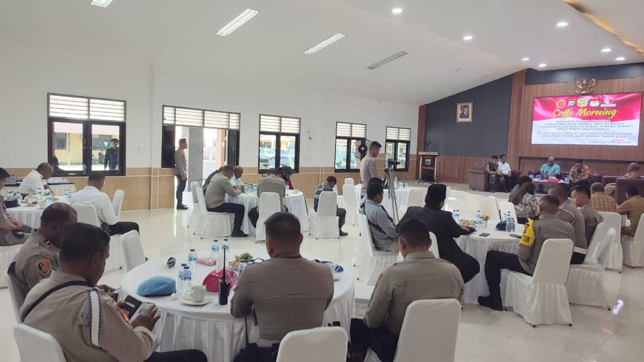 Ilustrasi berita Mimika: Gelar Coffee Morning Bersama Para Tokoh dan Penyelenggara Pilkada, Kapolres: Mari Berkolaborasi Menjaga Situasi