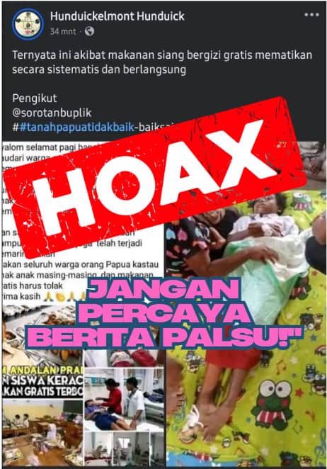 Ilustrasi berita Mimika: Beredar Berita Hoax Anak Meninggal Dunia Karena Makan Makanan Bergizi Gratis, Ini Fakta Sebenarnya