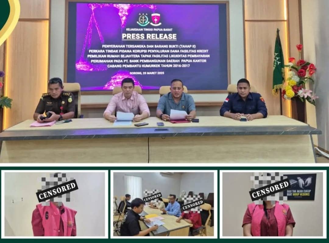 Ilustrasi berita Papua: Rugikan Negara Rp 54,4 Miliar, Mantan KCP Bank Papua Kumurkek dan Dirut PT JMP Diserahkan ke JPU