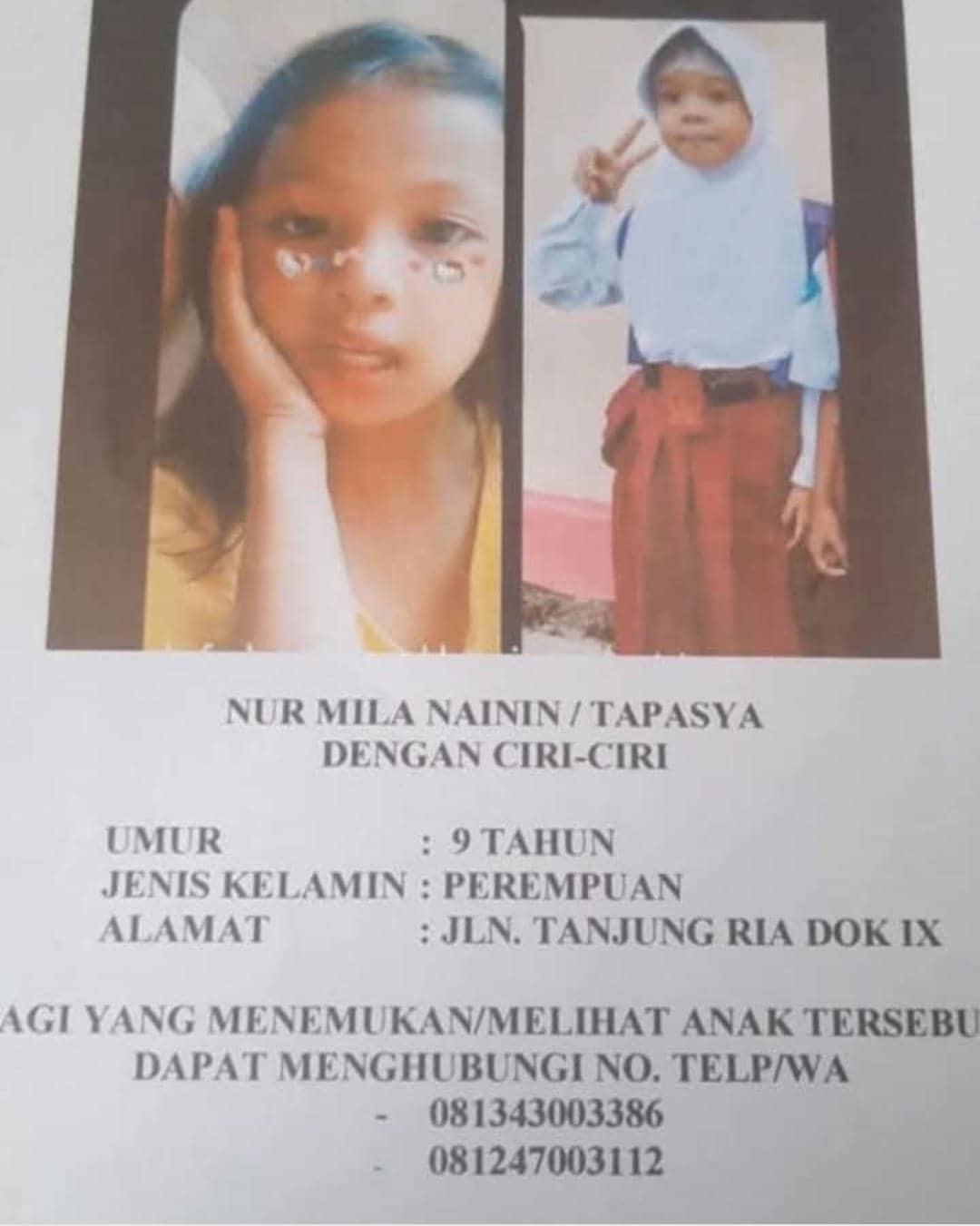 Ilustrasi berita JAYAPURA: Polisi Sudah Terima Laporan Anak Hilang di Dok IX Jayapura
