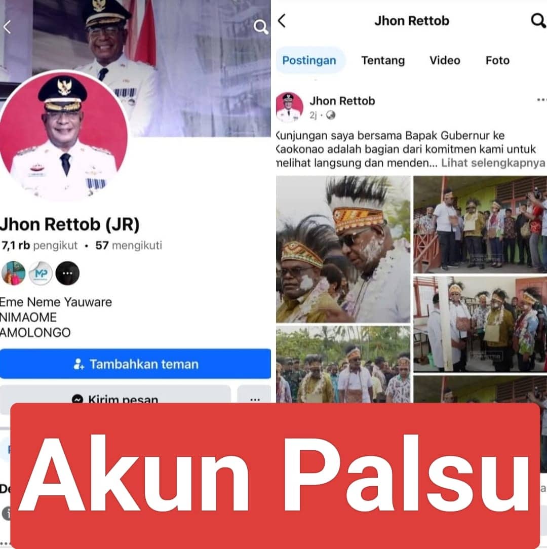 Ilustrasi berita Mimika: Bupati Mimika Imbau Warga Waspadai Akun Facebook Palsu Atasnamakan Dirinya