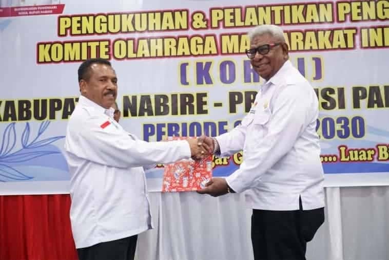 Ilustrasi berita Papua: Johannes Rettob Lantik Pengurus KORMI Kabupaten Nabire