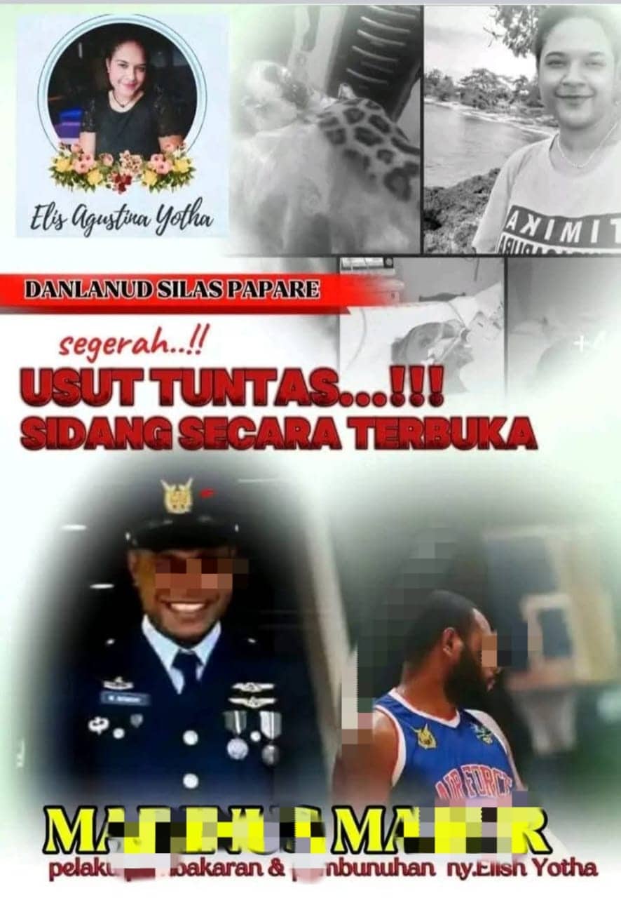 Ilustrasi berita Papua: Keluarga Korban Kecewa, Sidang Kasus Pembunuhan Elis Agustina Yotha oleh Anggota Lanud Silas Papare Ditunda