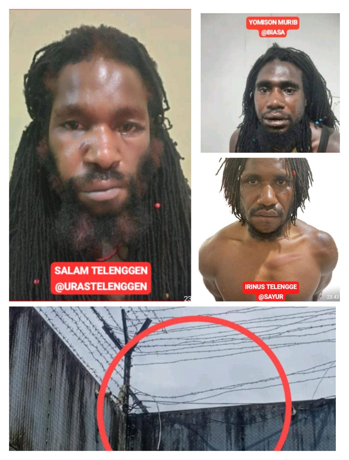 Ilustrasi berita Papua: Tiga Napi Terafiliasi KKB Kabur dari Lapas Nabire, Ini Daftar Kejahatan dan Sisa Masa Hukumannya …
