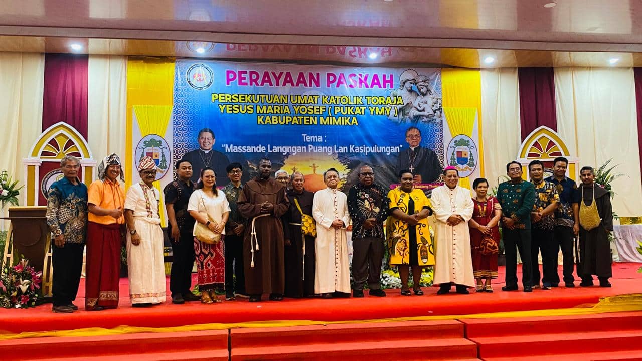 Ilustrasi berita Mimika: Misa Perayaan Paskah Persekutuan Umat Katolik Toraja Yesus Maria Yosef Dipimpin Dua Uskup