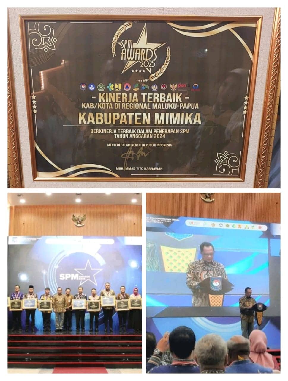 Ilustrasi berita Mimika: Kabupaten Mimika Raih Penghargaan SPM Awards 2025, Bukti Komitmen Tingkatkan Layanan Dasar