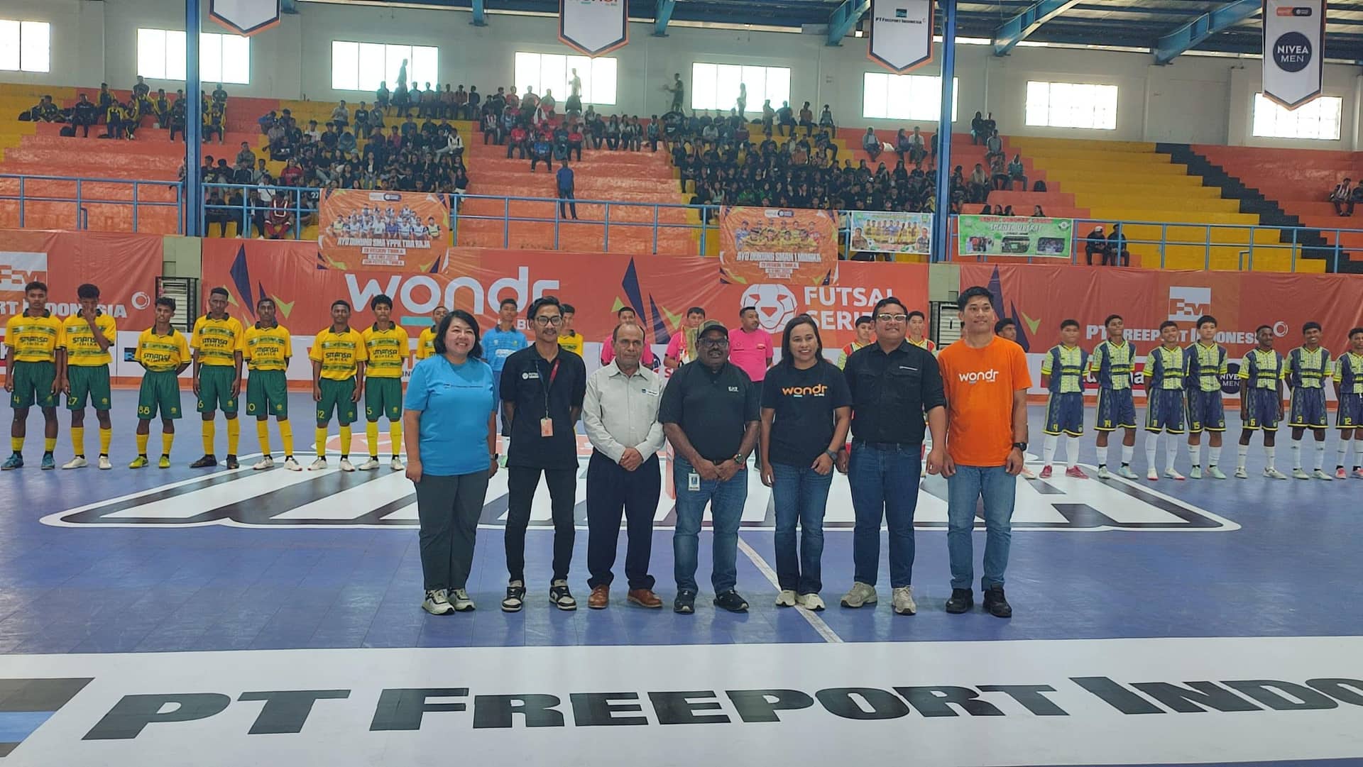 Ilustrasi berita Mimika: Turnamen Wondr Futsal Series Freeport Indonesia 2025 Resmi Bergulir, Diikuti 16 SMA di Timika