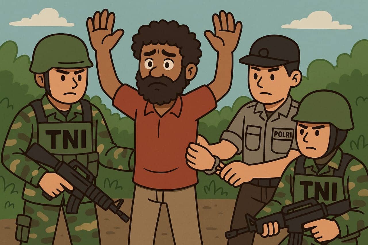Ilustrasi berita Mimika: Breakingnews : Seorang Anggota KKB Ditangkap di Jalan Cenderawasih Timika