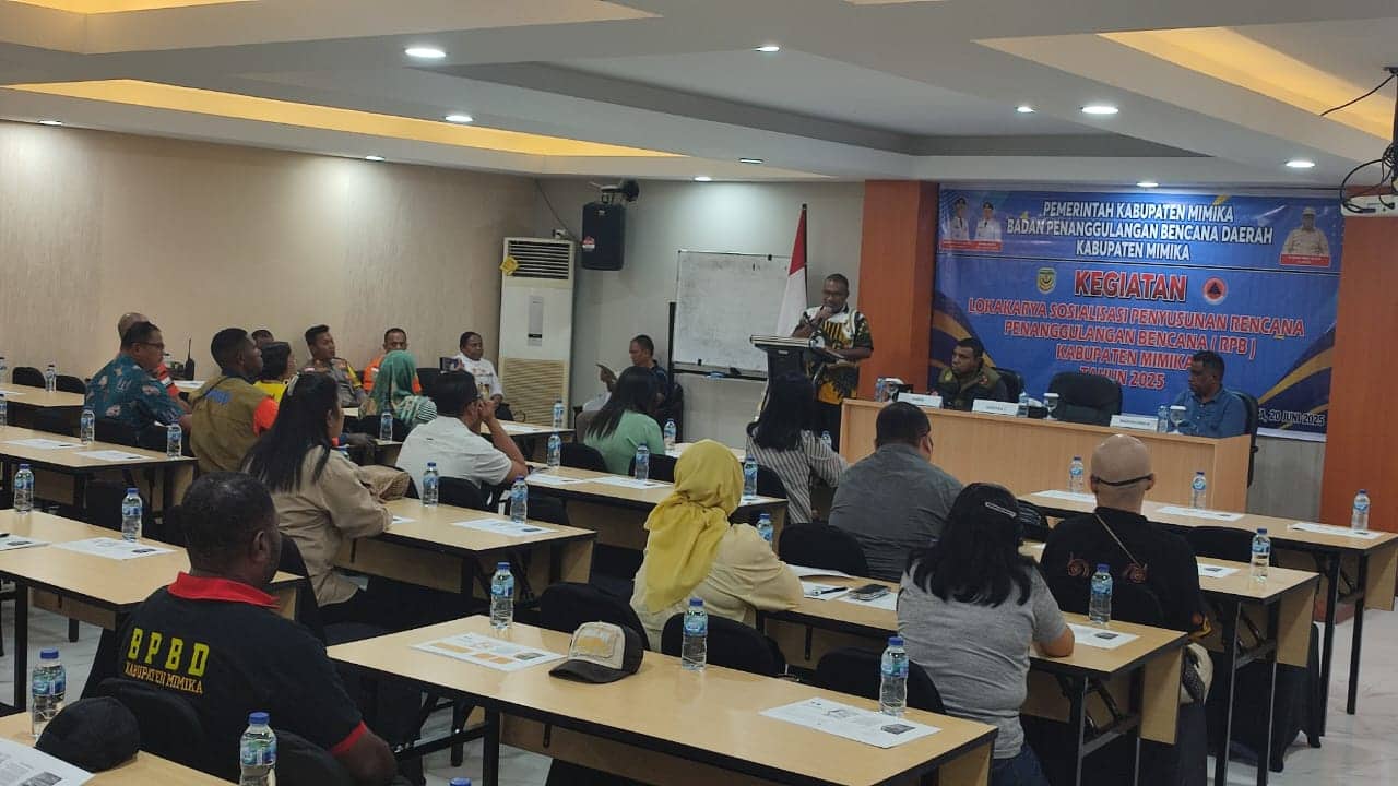 Ilustrasi berita Mimika: BPBD Mimika Gelar Lokakarya Penyusunan RPB, Rumuskan Strategi Penanggulangan Bencana