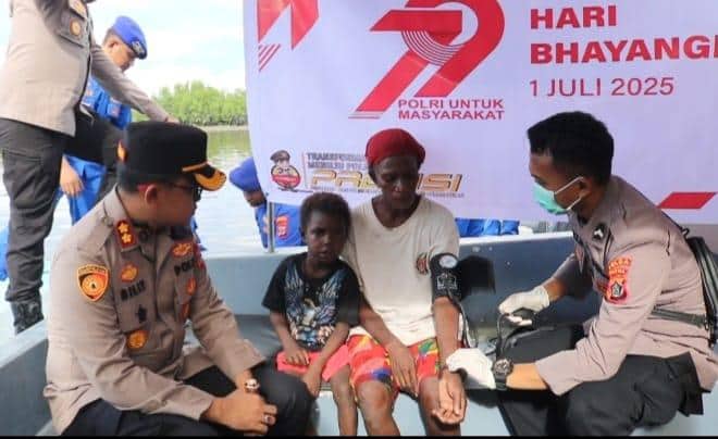 Ilustrasi berita Mimika: Peringati Hari Bhayangkara ke-79, Polres Mimika Gelar Bakti Kesehatan Klinik Terapung di Kampung Cenderawasih