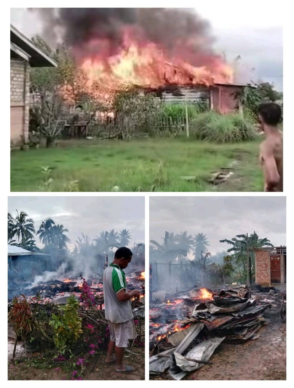 Ilustrasi berita Papua: Akibat Colokan Rice Cooker, Rumah dan Dua Motor di Tanah Miring Ludes Terbakar