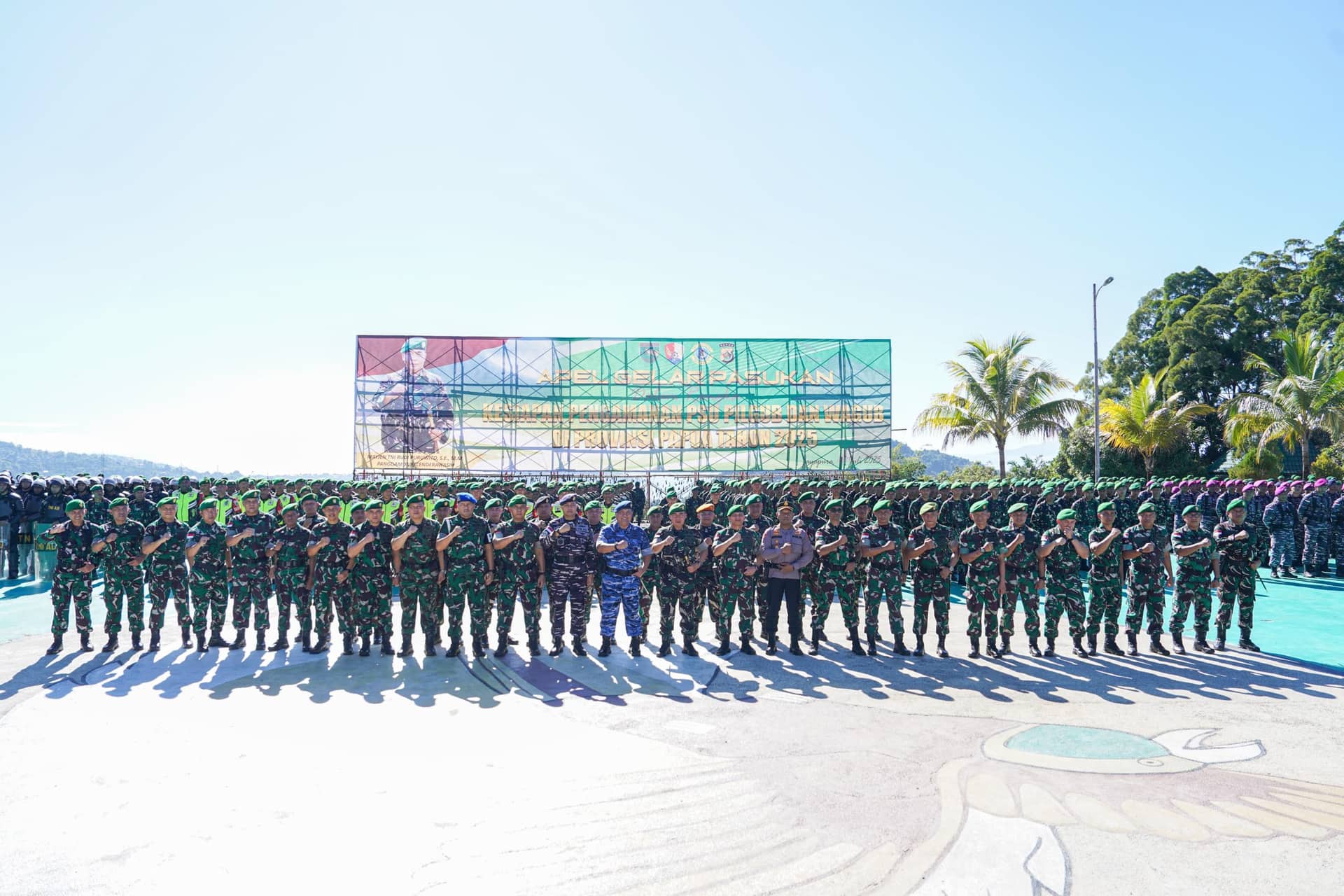 Ilustrasi berita JAYAPURA: 2.875 Personel TNI dan Polri Dikerahkan Amankan PSU Pilkada Gubernur Papua 6 Agustus 2025