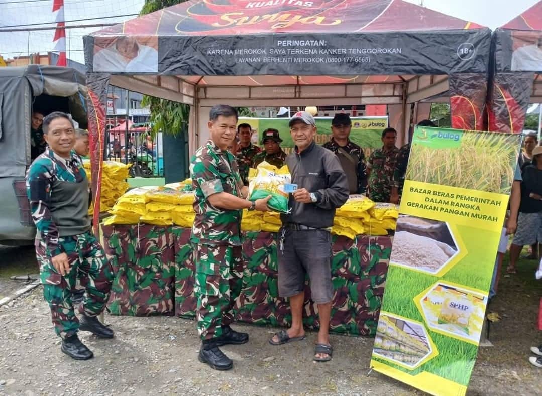 Ilustrasi berita Mimika: Kodim 1710/Mimika dan Bulog Gelar Gerakan Pangan Murah, Stabilkan Harga Beras di Timika