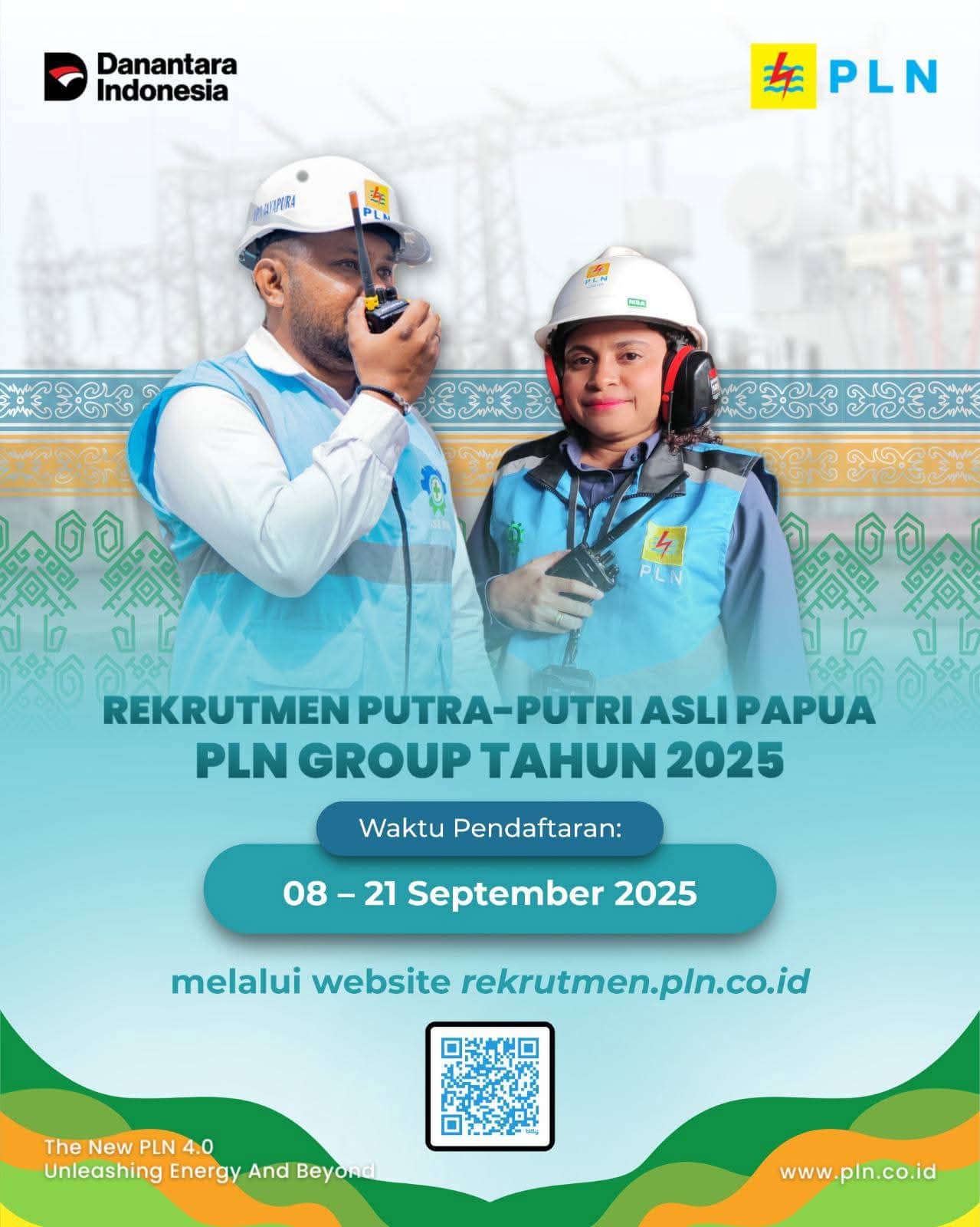 Ilustrasi berita Mimika: PLN Buka Rekrutmen Putra-Putri Asli Papua, Pendaftaran 8–21 September 2025