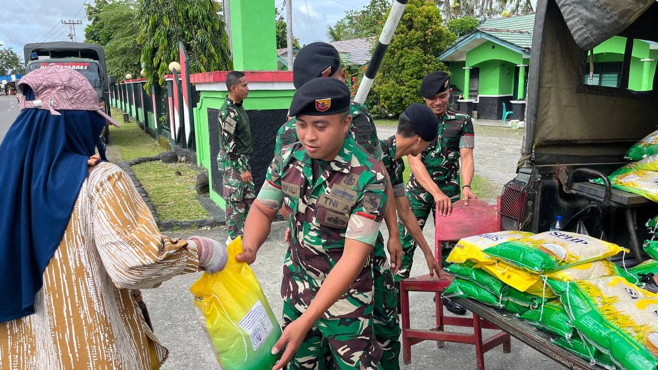 Ilustrasi berita Mimika: Atasi Kesulitan Warga, Denkav 3/SC Gelar Pangan Murah