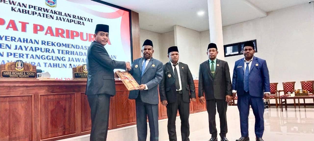 Ilustrasi berita JAYAPURA: Bupati Jayapura Terima Rekomendasi LKPJ TA 2024 DPRK Jayapura