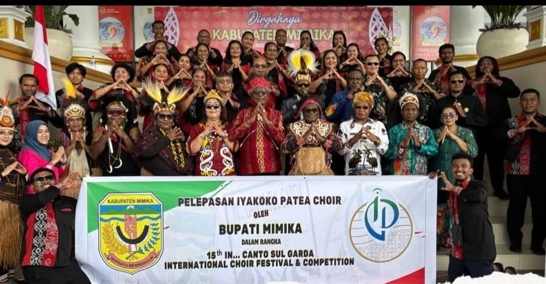 Ilustrasi berita Mimika: Bupati Mimika Lepas Iyakoko Papua Choir ke Italia di Momen HUT Kabupaten Mimika