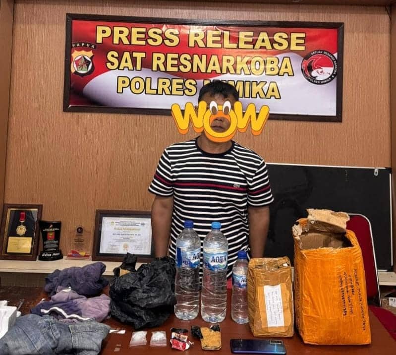 Ilustrasi berita Mimika: Polres Mimika Tangkap Pemilik Sabu-sabu yang Diselundupkan di Cargo Bandara Mozes Kilangin