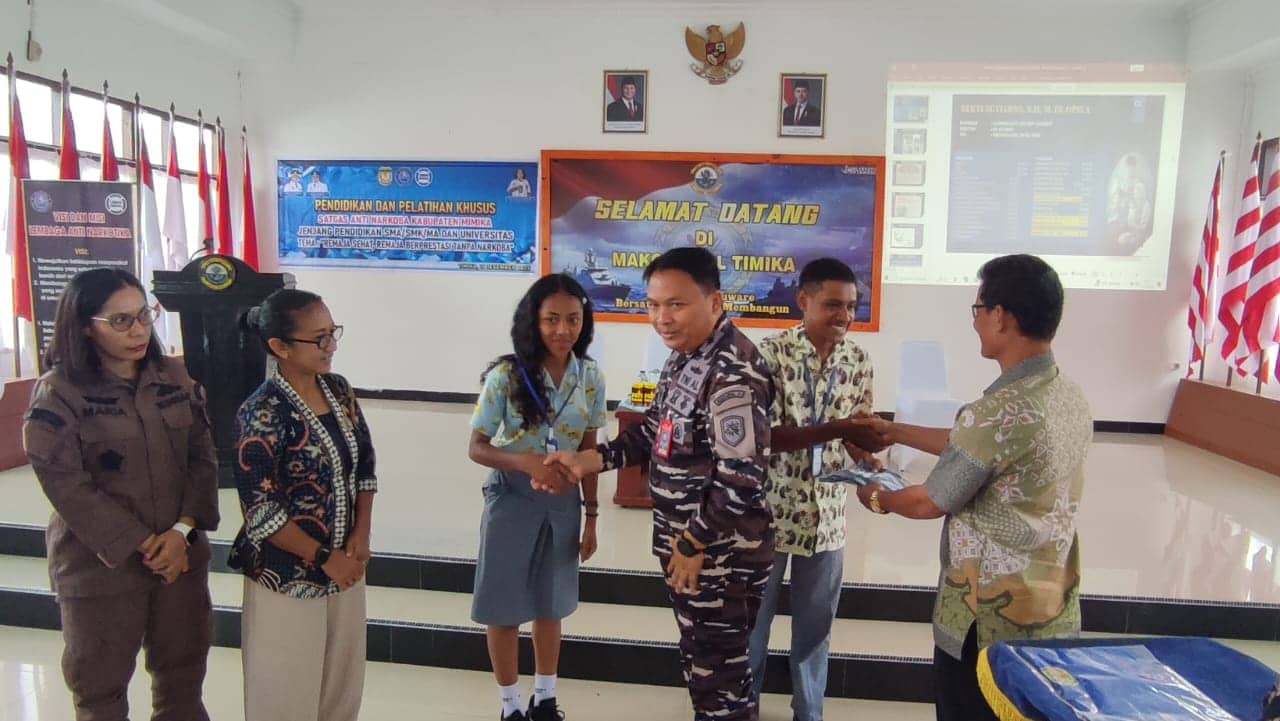 Ilustrasi berita Mimika: LAN Kabupaten Mimika Didukung LANAL Timika Bekali Satgas Anti Narkoba Tingkat SMA dan Perguruan Tinggi